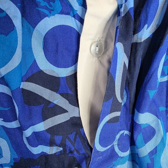 Mens Vintage Walt Disney World Blue Mickey Mouse Swim Trunks 100% Cotton Size M - Picture 4 of 13